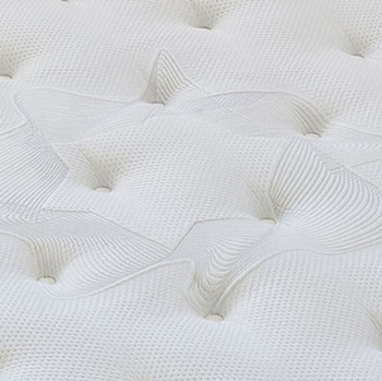 tapizado de colchon con nucleo flexible viscoelastico 16ac-0002 negro y blanco vista detalle