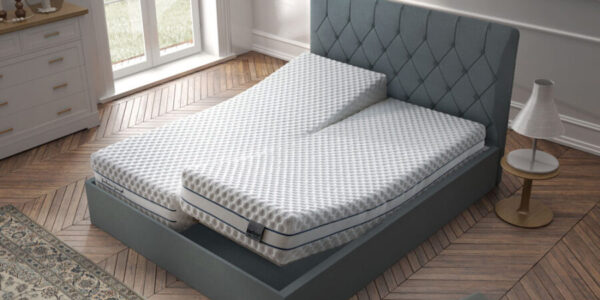Dormitorio con colchón de núcleo flexible viscoelástico 16ac-0003 vista ambiente