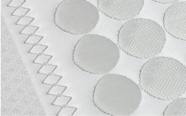 tapizado colchon con nucleo flexible viscoelastico 16ac-0005 blanco vista detalle
