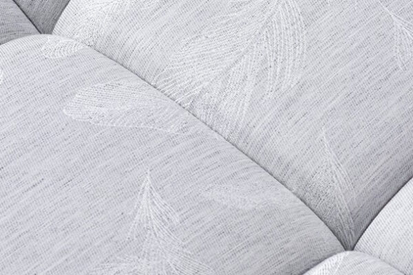 tapizado colchon con nucleo flexible viscoelastico 16ac-0006 blanco vista detalle