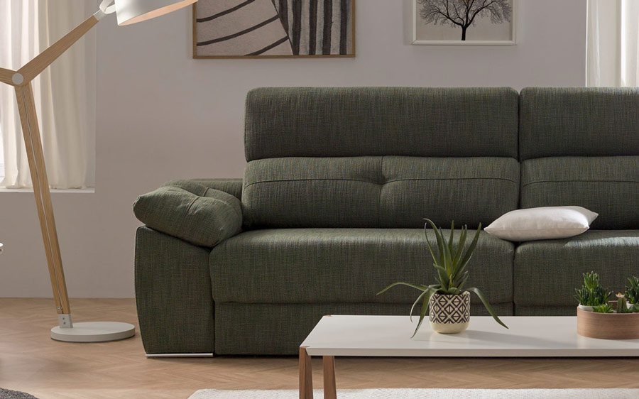 Detalle de sofá cama 10e-0008 color verde