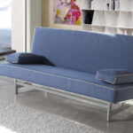 Sofá cama sistema de empuje 10e-0011 color azul vista ambiente
